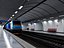 Moderne U-Bahn-Station und Tunnel-Innenansicht