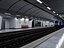 Moderne U-Bahn-Station und Tunnel-Innenansicht