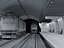 Moderne U-Bahn-Station und Tunnel-Innenansicht