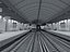 Moderne U-Bahn-Station und Tunnel-Innenansicht
