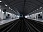 Moderne U-Bahn-Station und Tunnel-Innenansicht
