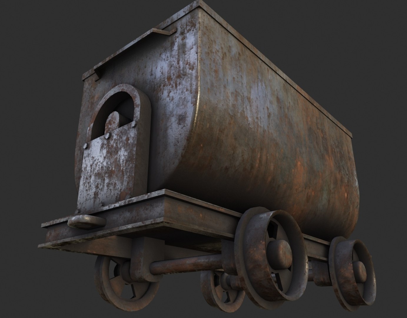 3D mining cart - TurboSquid 1405539