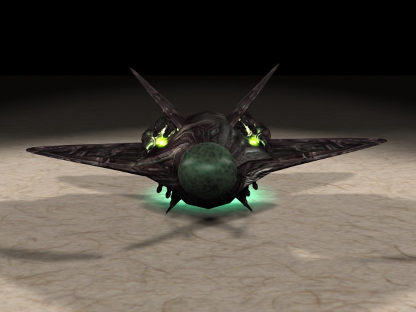 Alien Space Fighter 3d Max