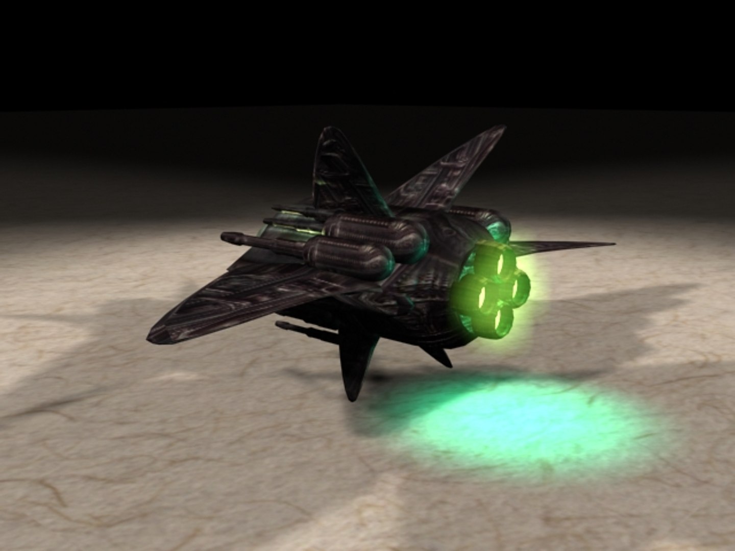 Alien Space Fighter 3d Max