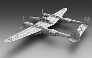 Soviet plane P-38 model