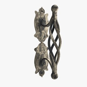 3d model forged door knob