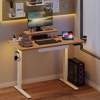 Modern Gaming Workspace with Electric Sit Stand Desk Study Room 3D Scene