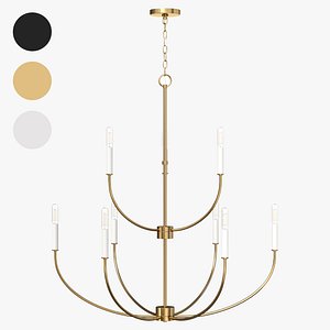 Visual Comfort Greenwich Nine Chandelier 3D