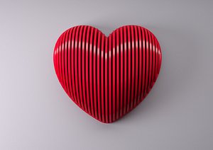 Parametric Heart Wall Decor 3D model