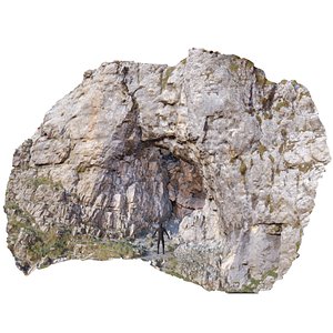 3D Big Cave Entrance Alps Photoscan PB