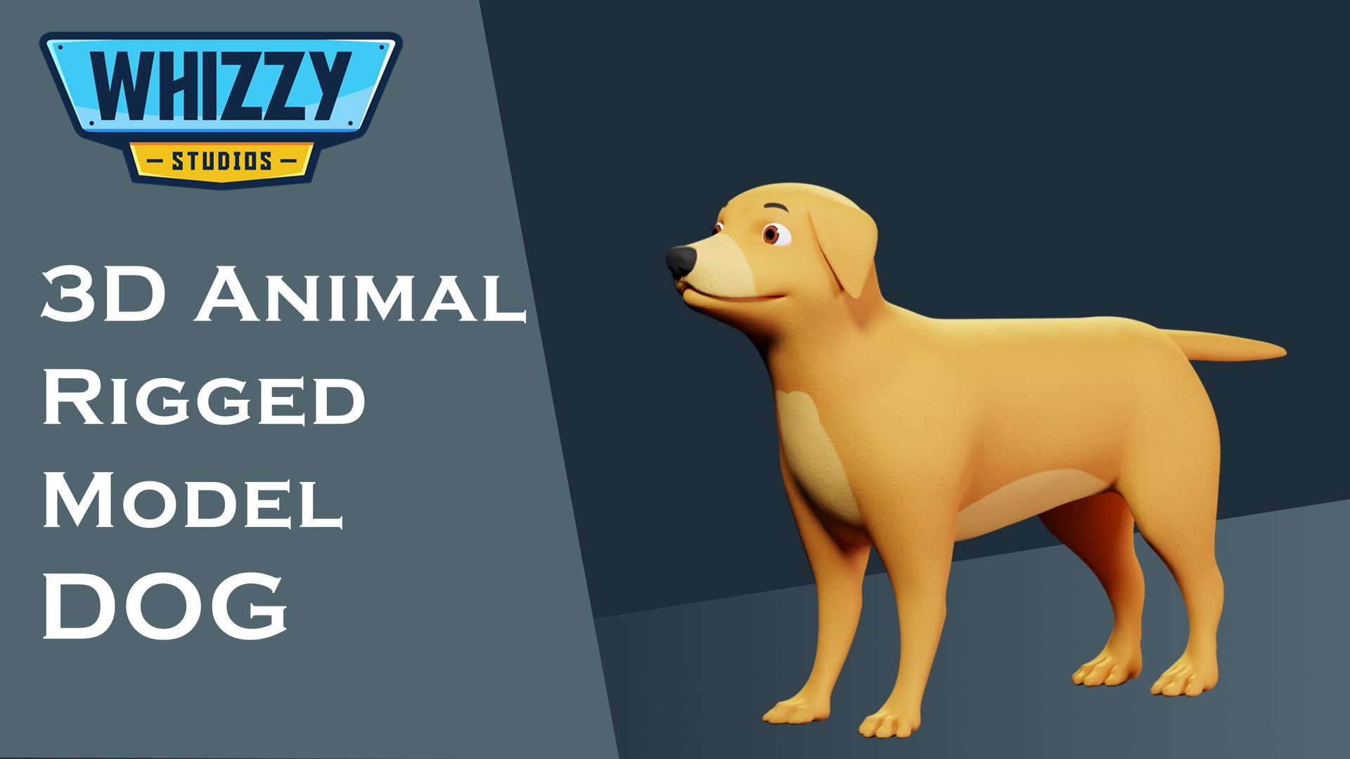 Dog 3D Cartoon Rigged Model - Blender 3D Model - TurboSquid 2196764