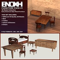 ENOXH Furniture Pack 1 3DS Format