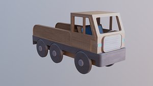 WOODEN TOY TRUCK - RogueFilmProductions model