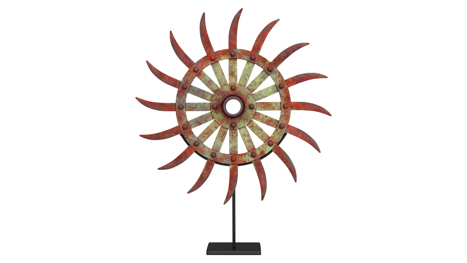 Vintage Iron Farm Tiller Wheel 3D TurboSquid 2285066