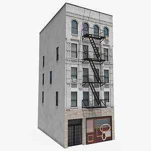 3D Manhattan Building 07-8K PBR Textures model