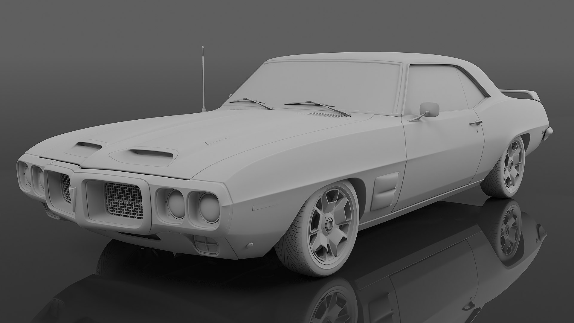 1969 Pontiac Firebird Trans Am Concept 3D - TurboSquid 1965288