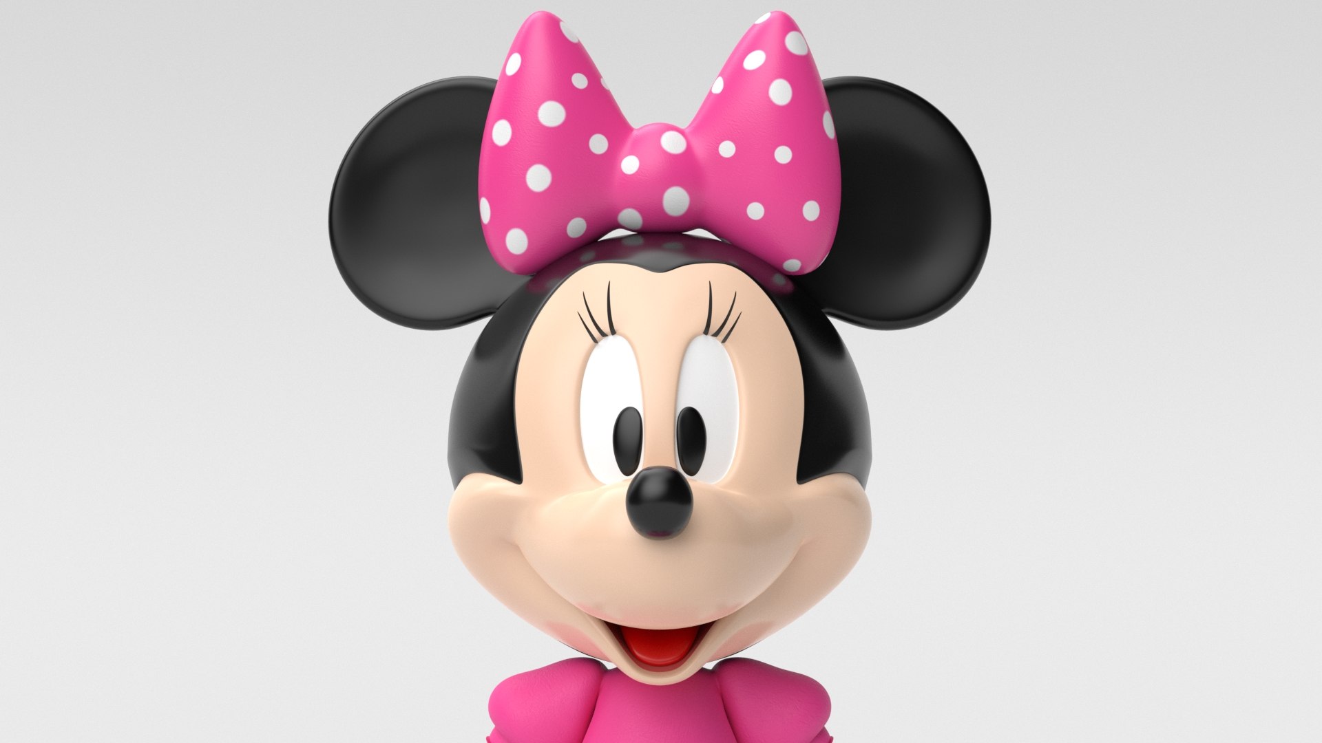 Minnie Mouse 3D model in FBX, OBJ, MAX, 3DS, C4D 