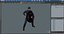 Character Captain America Defend Pose in Shabby Suit