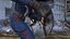 Character Captain America Defend Pose in Shabby Suit