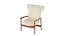 Sillón grande de estilo Mid Century con respaldo alto, diseñado por Ib Kofod-Larsen, Dinamarca, 1950.