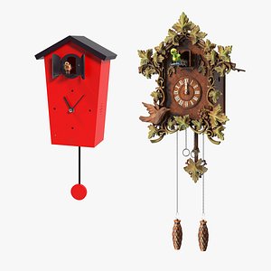 Cuckoo Clocks Collection 3D model
