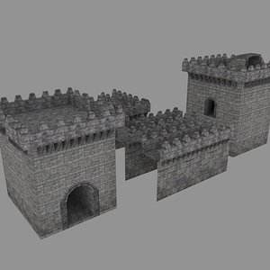 Castle Modular Asset Pack with collision geometry
