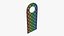 Door handle cardboard hanger mockup 03