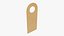 Door handle cardboard hanger mockup 03
