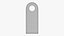 Door handle cardboard hanger mockup 03