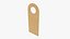 Door handle cardboard hanger mockup 03