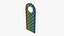 Door handle cardboard hanger mockup 03