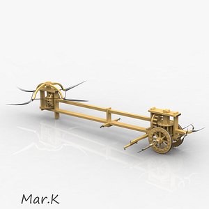 3d model assault chariot scythes