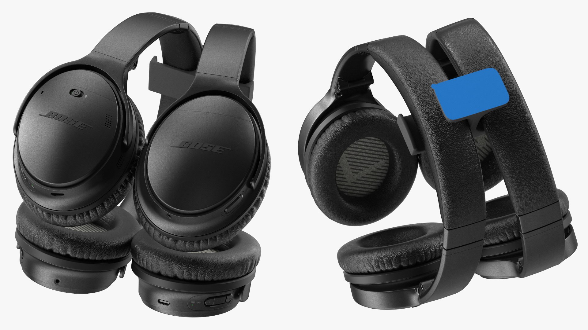 Black Bose Quiet Comfort Headphones on Under-Desk Holder 3D https://p.turbosquid.com/ts-thumb/xj/ZJXw2O/63/blackbosequietcomfortheadphonesonunderdeskholdervray3dmodel009/jpg/1682612001/1920x1080/fit_q87/1e6d8b88e99f335cebfe60149fbc2483c0162337/blackbosequietcomfortheadphonesonunderdeskholdervray3dmodel009.jpg