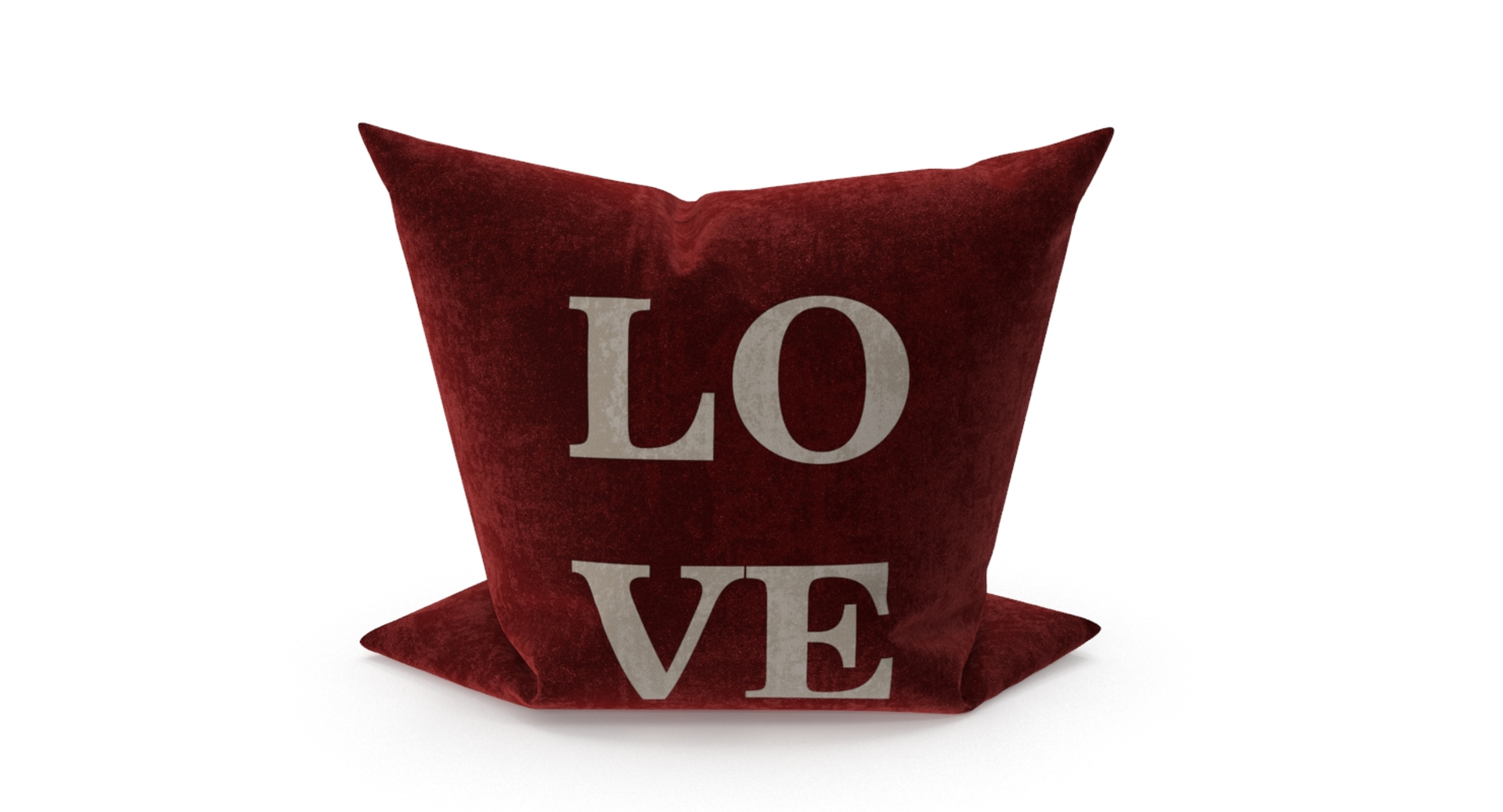 Pillow Love Model TurboSquid 1413101