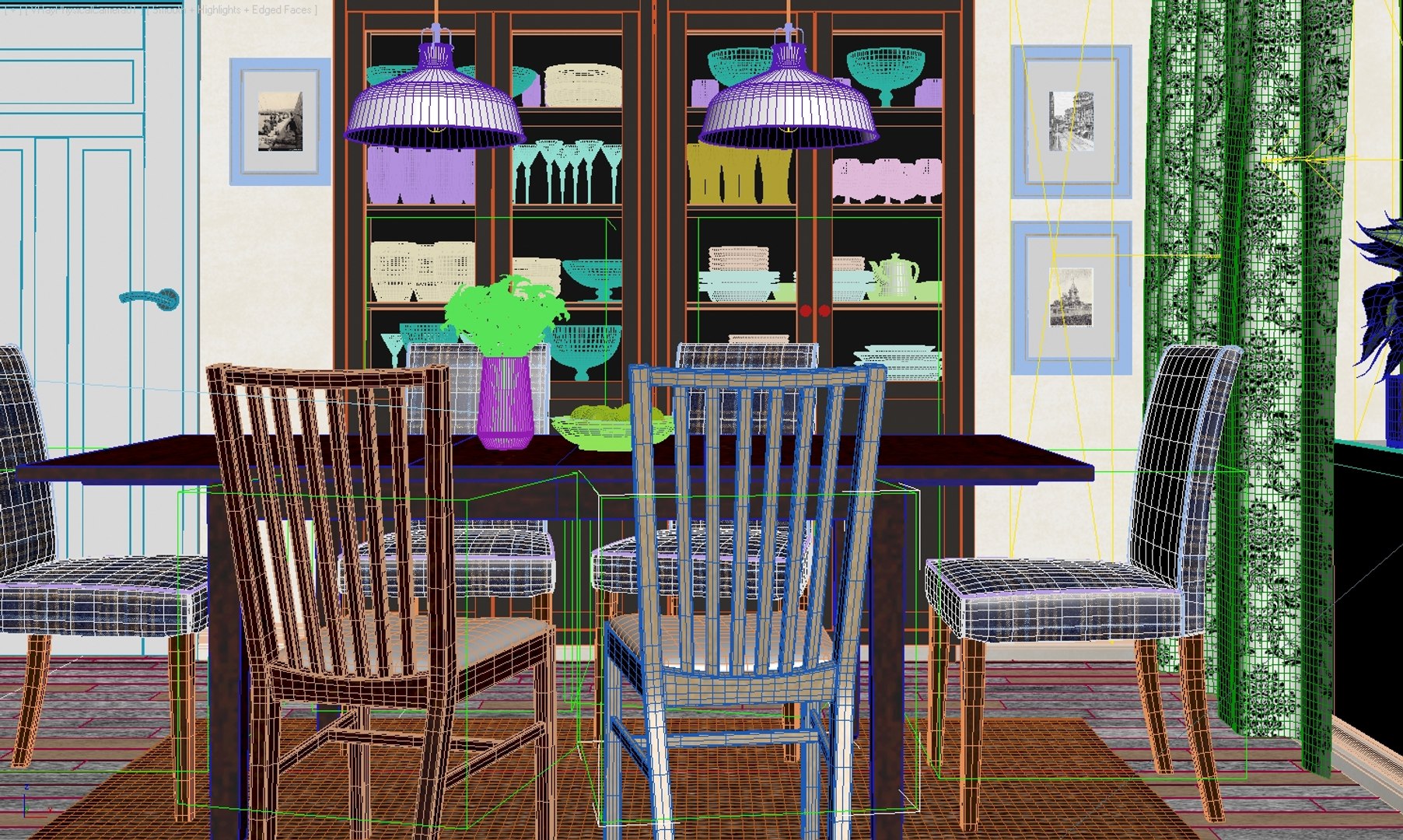 3d Model Ikea Henriksdal Dining Room