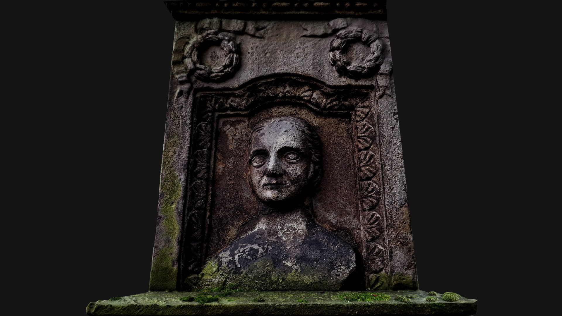 ancient stone mossy relief 3 front scan PBR photogrammetry 3D model https://p.turbosquid.com/ts-thumb/xj/fplIrX/3o/preview4/jpg/1765490336/1920x1080/fit_q87/d9a7e6c55ee74e9d29c4ec296422d47210095f41/preview4.jpg