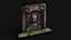 ancient stone mossy relief 3 front scan PBR photogrammetry