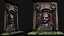 ancient stone mossy relief 3 front scan PBR photogrammetry