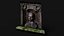 ancient stone mossy relief 3 front scan PBR photogrammetry