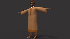 Arab and African Traditional Men Dress