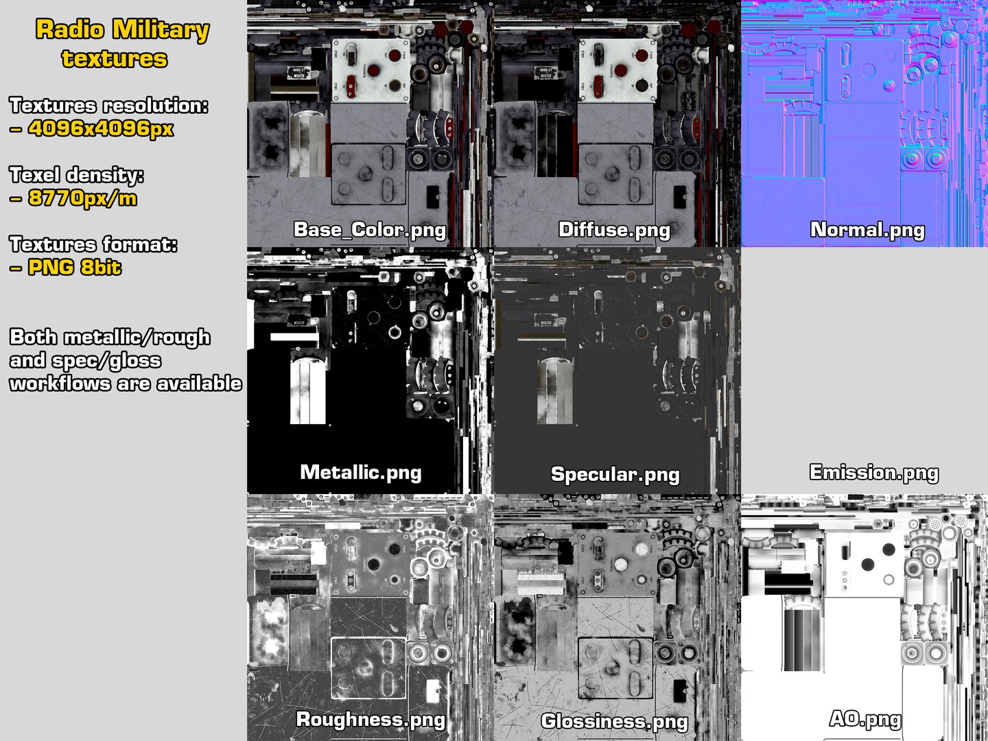 3D Model Rigged Radio Military GameReady LODs - TurboSquid 1823695