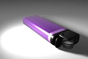 lighter flame 3d lwo