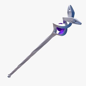 wizard staff 3d obj
