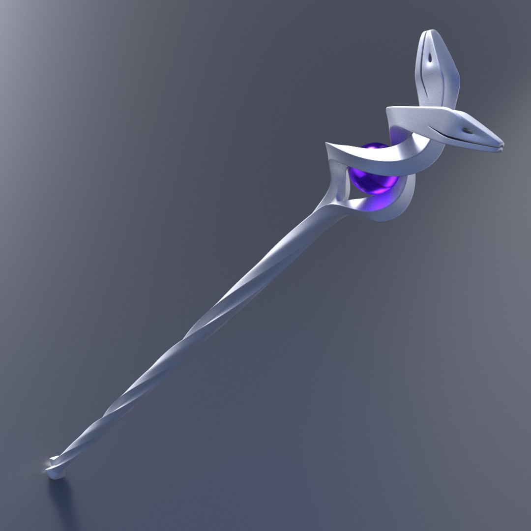 Wizard Staff 3d Obj