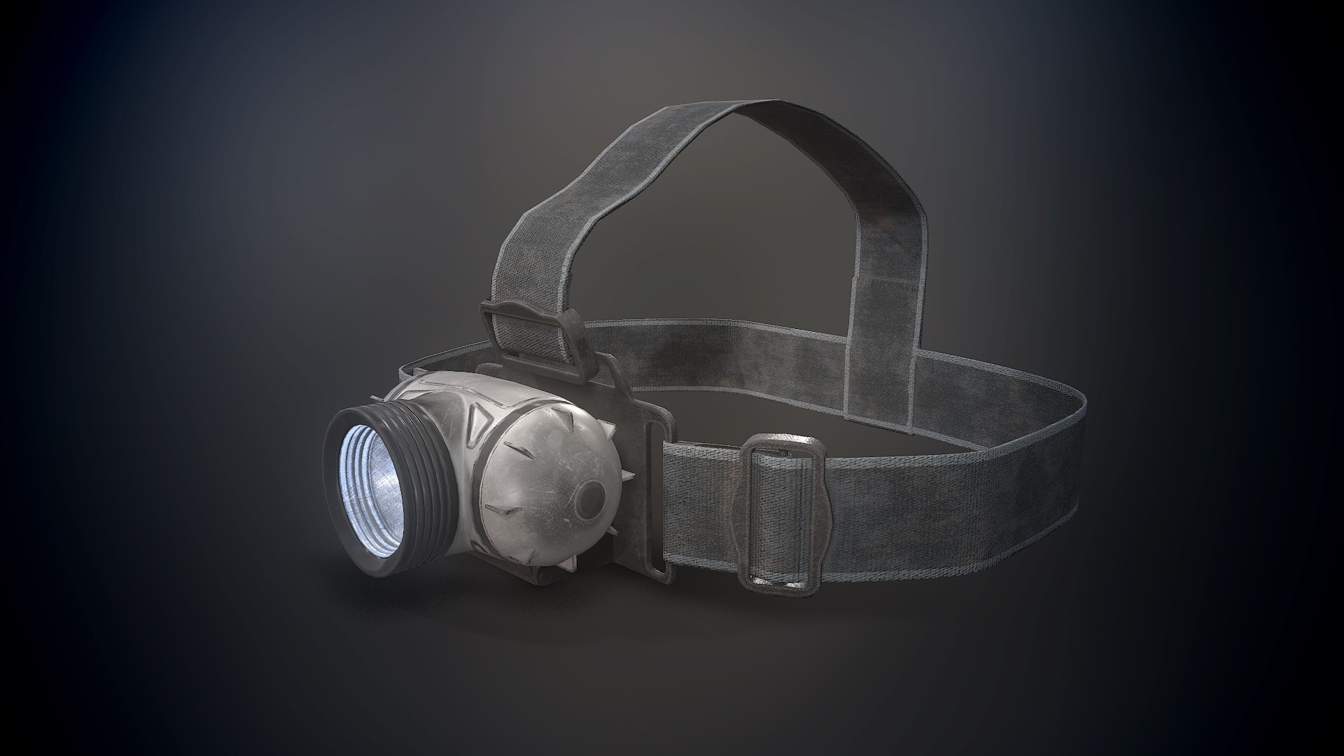3D Modern Headlamp Flashlight On A Strap Model - TurboSquid 1866588
