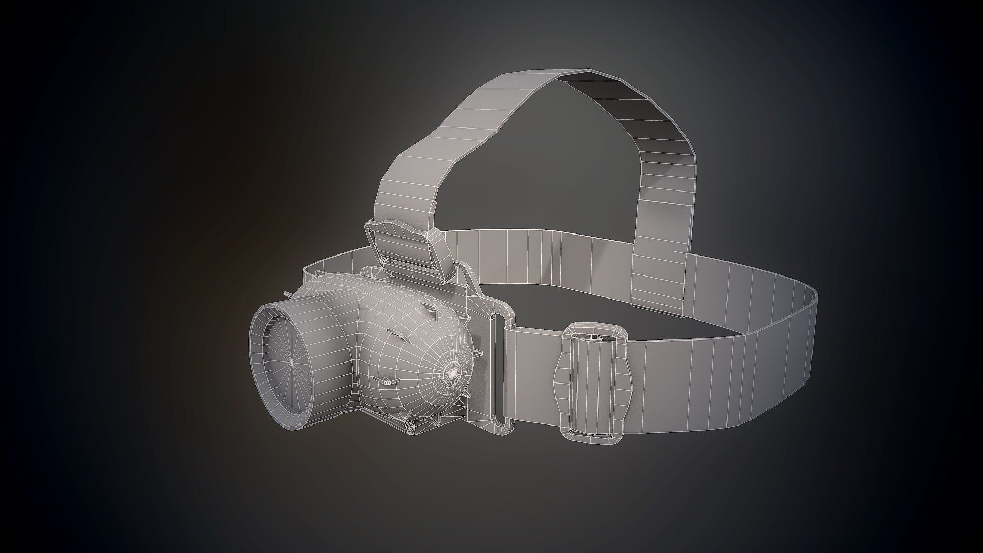 3D Modern Headlamp Flashlight On A Strap Model - TurboSquid 1866588