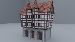 Pacote de construção medieval de Minecraft Modelo 3D $10 - .blend .obj .fbx  .dae - Free3D