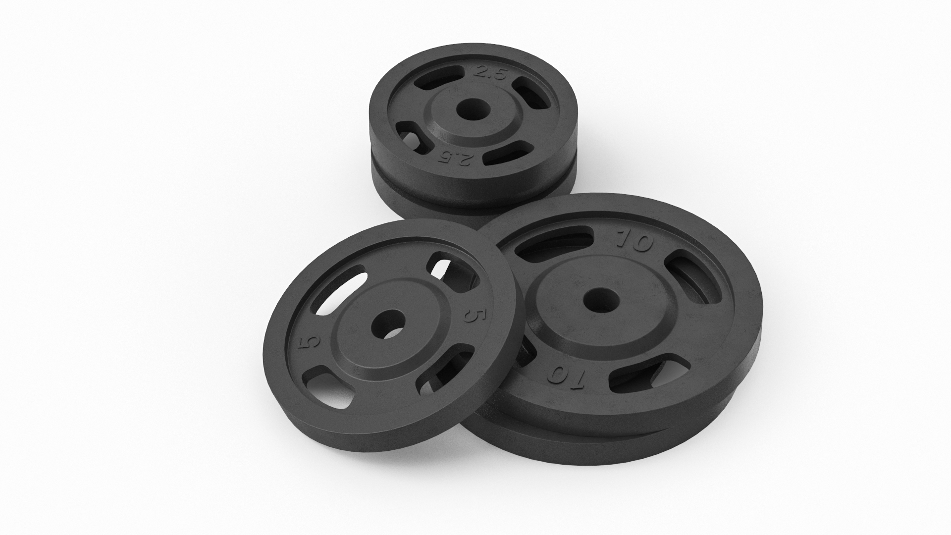 3D Barbell Plate Set Model TurboSquid 2086568