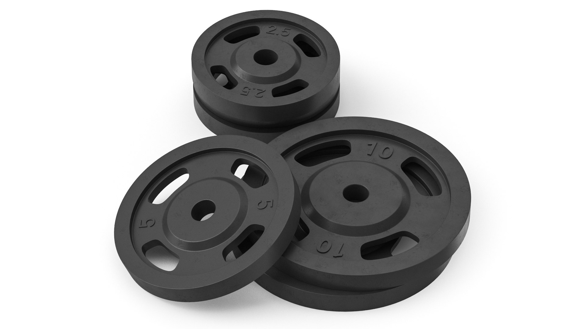3D Barbell Plate Set Model TurboSquid 2086568