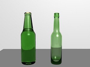 beer bottle 3d max